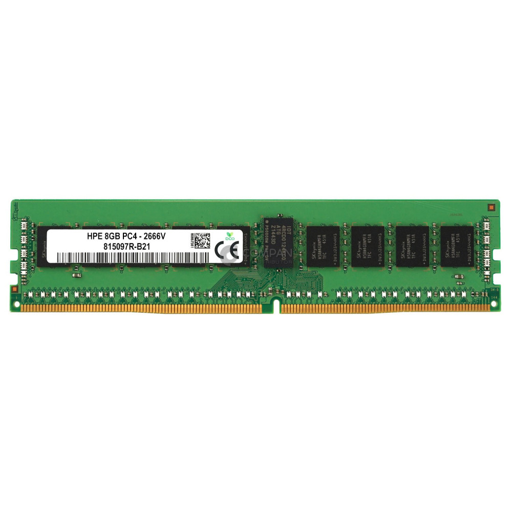 815097R-B21 HP DDR4 8GB 1RX8 PC4-21333 2666MHz RDIMM